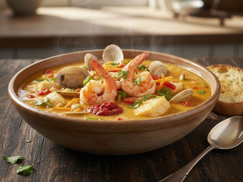 Creamy Seafood Stew (Cazuela de Mariscos)
